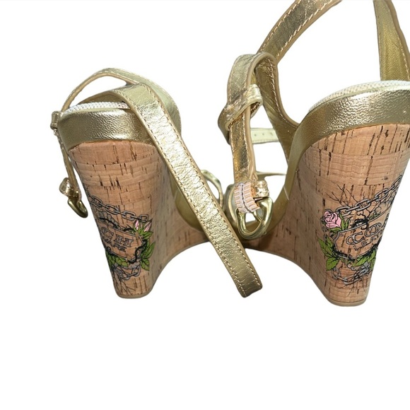 NWOT Coach Ellette Cork Wedges - Picture 4 of 5